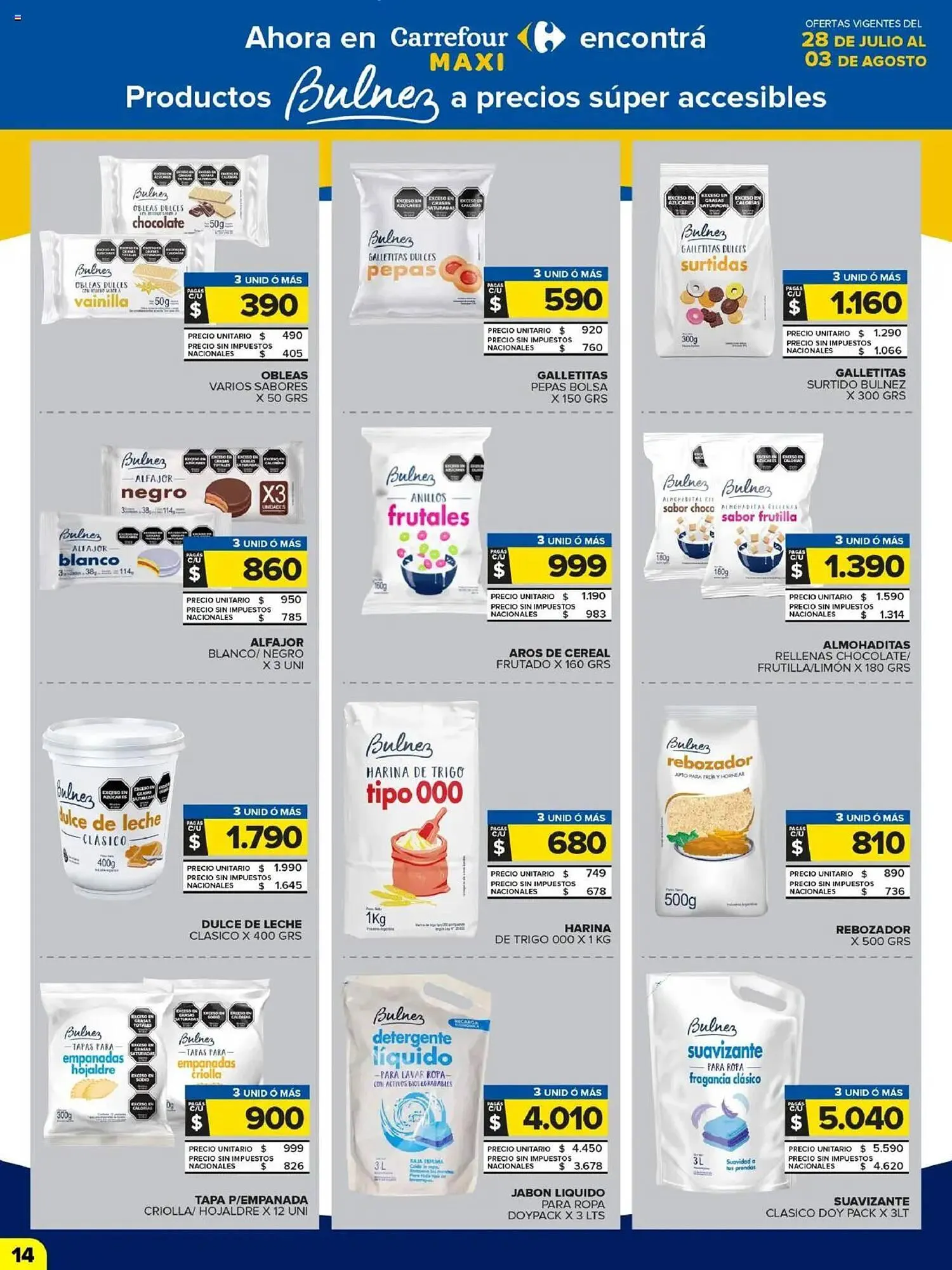 Ofertas de Catálogo Carrefour Maxi 28 de julio al 3 de agosto 2025 - Página 13 del catálogo