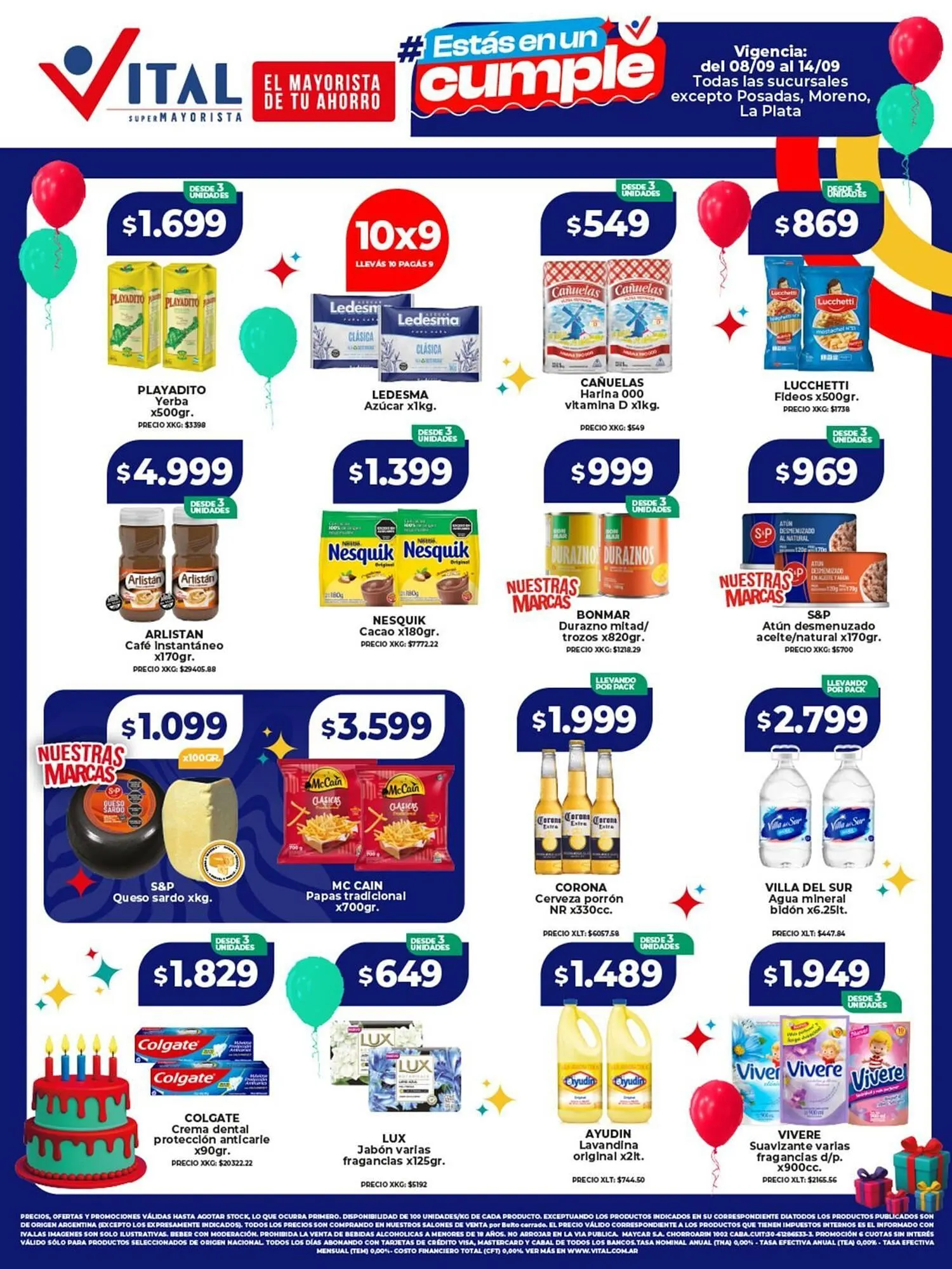 Ofertas de Catálogo Supermayorista Vital 8 de septiembre al 14 de septiembre 2025 - Página 1 del catálogo