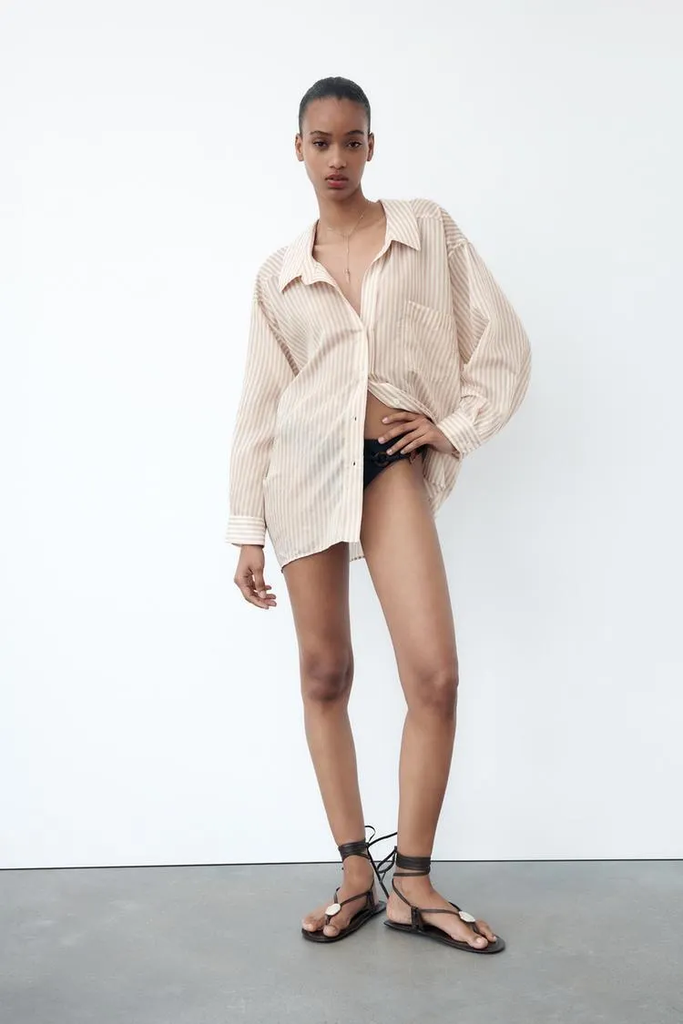 CAMISA OVERSIZE RAYAS