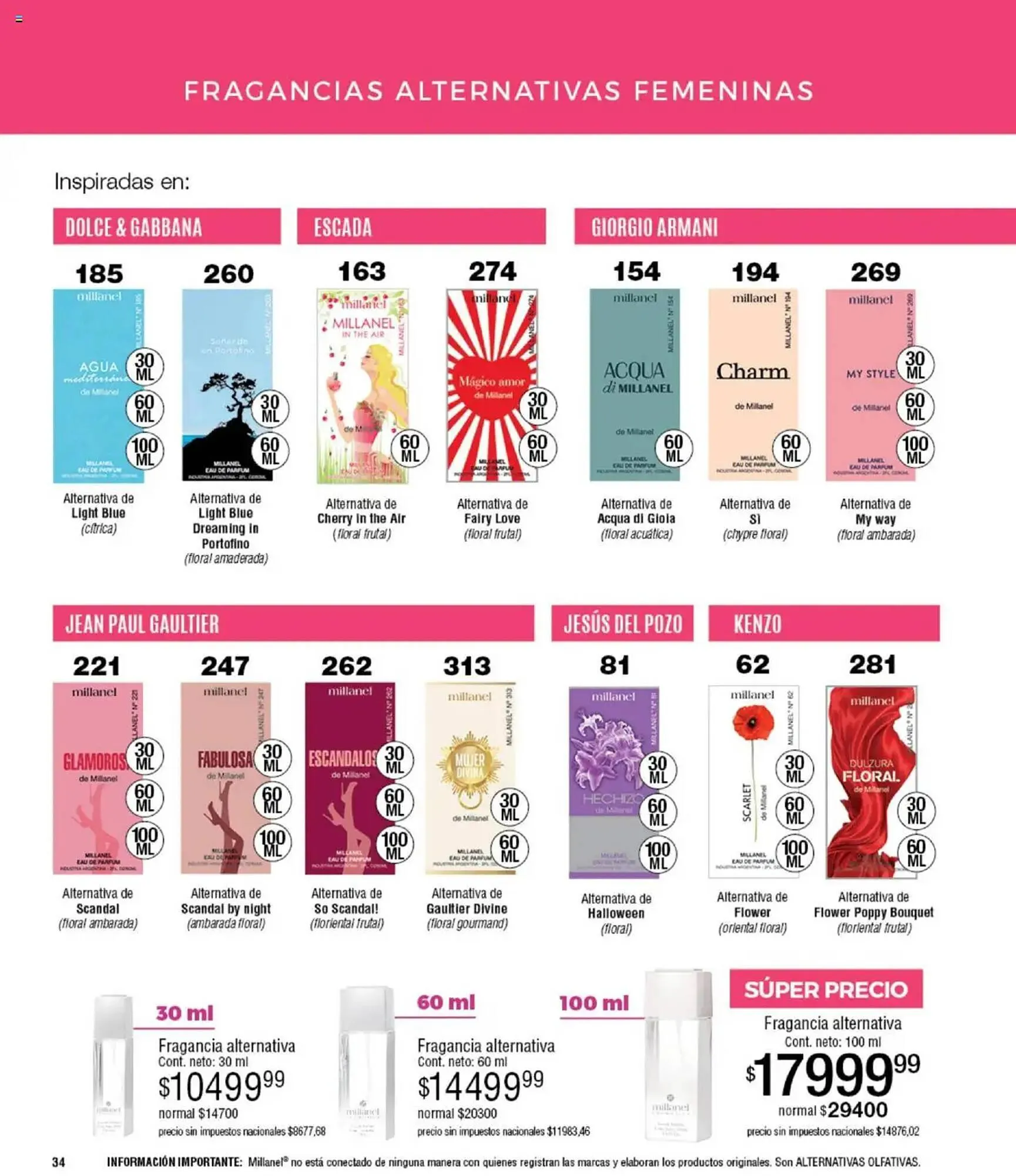 Ofertas de Catálogo Millanel Cosmética 15 de septiembre al 20 de octubre 2025 - Página 34 del catálogo