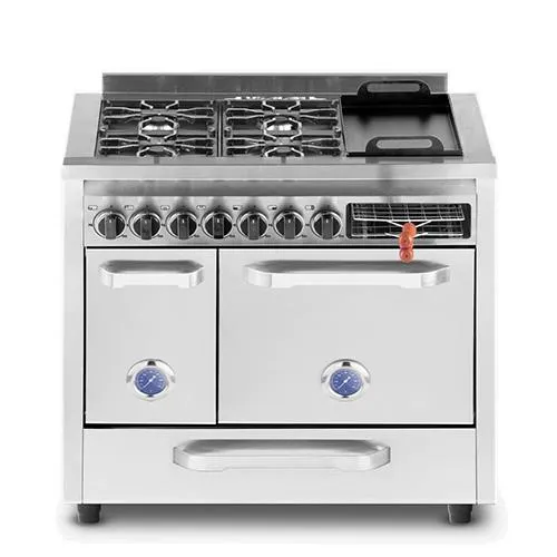 Cocina Usman 4449 85Cm Acero Multigas Puerta Ciega