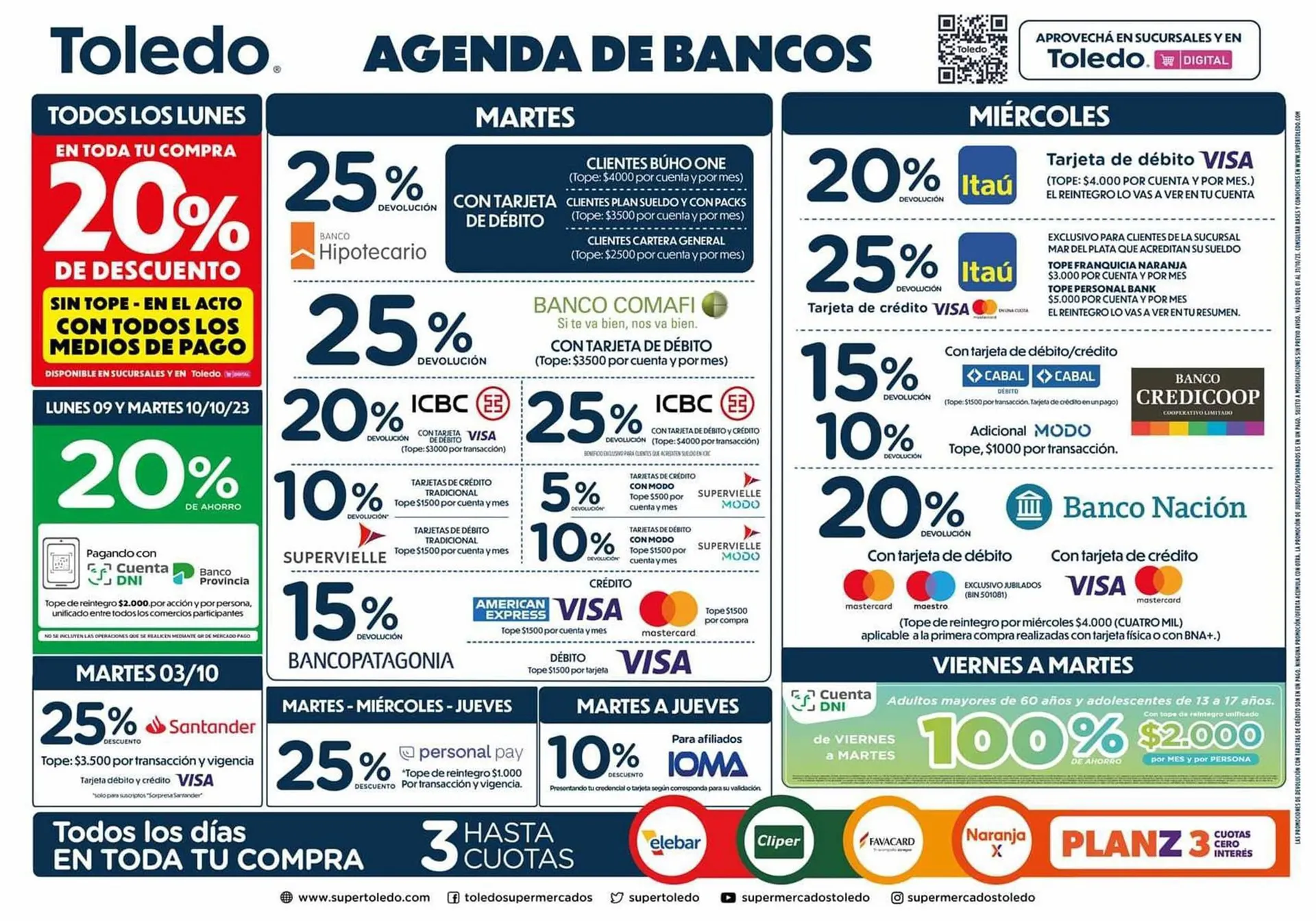Ofertas de Catálogo Supermercados Toledo 5 de octubre al 30 de noviembre 2023 - Página 1 del catálogo