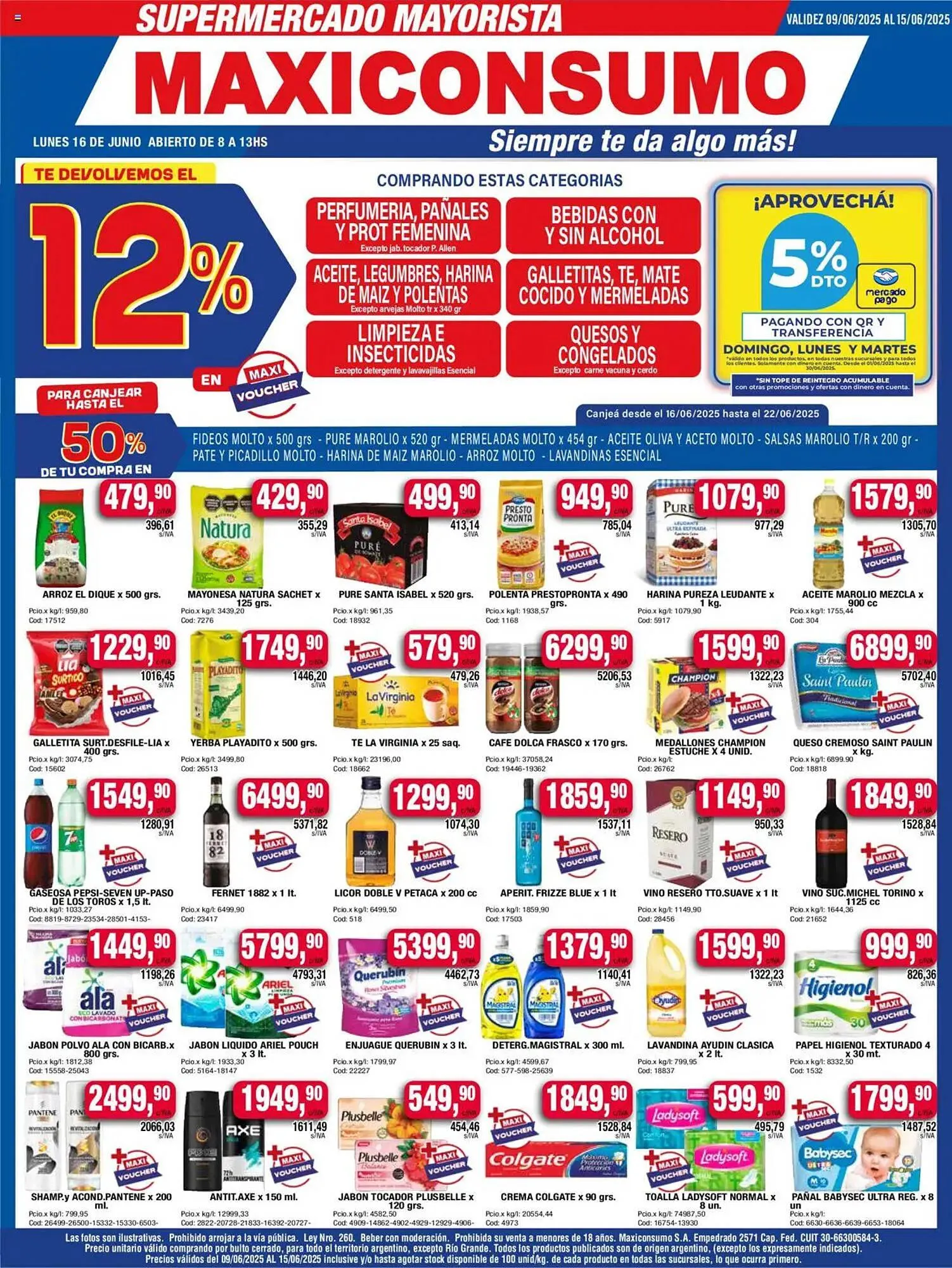 Ofertas de Catálogo Maxiconsumo 9 de junio al 16 de junio 2025 - Página 1 del catálogo