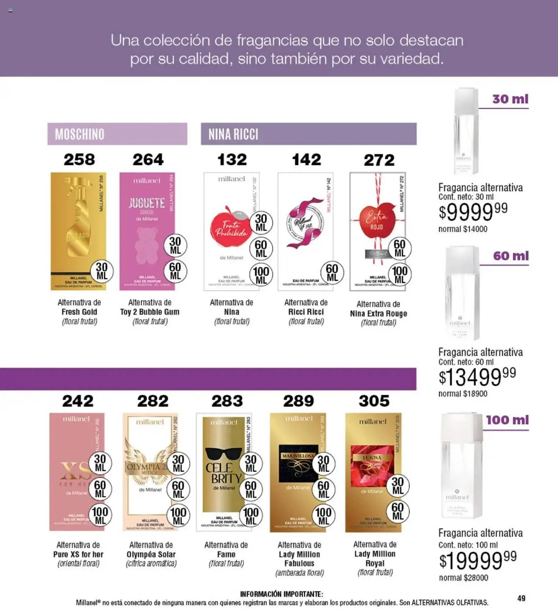 Ofertas de Catálogo Millanel Cosmética 21 de julio al 18 de agosto 2025 - Página 49 del catálogo
