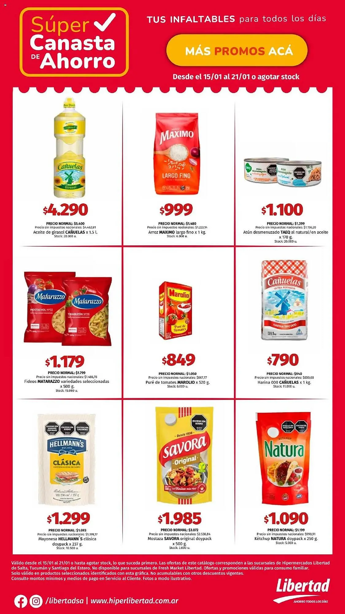 Ofertas de Catálogo Hipermercado Libertad 15 de enero al 22 de enero 2026 - Página 1 del catálogo
