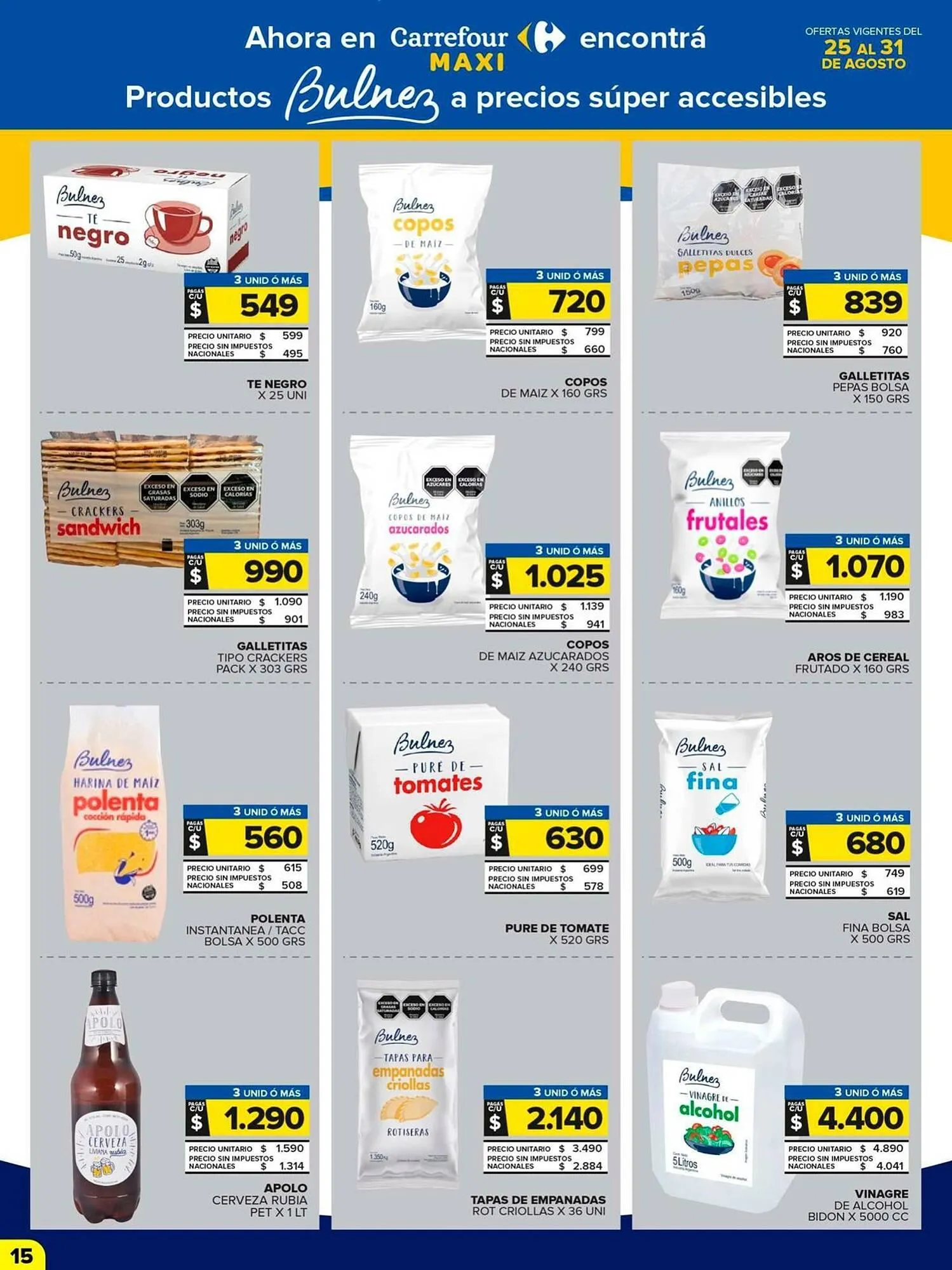 Ofertas de Catálogo Carrefour Maxi 25 de agosto al 31 de agosto 2025 - Página 15 del catálogo