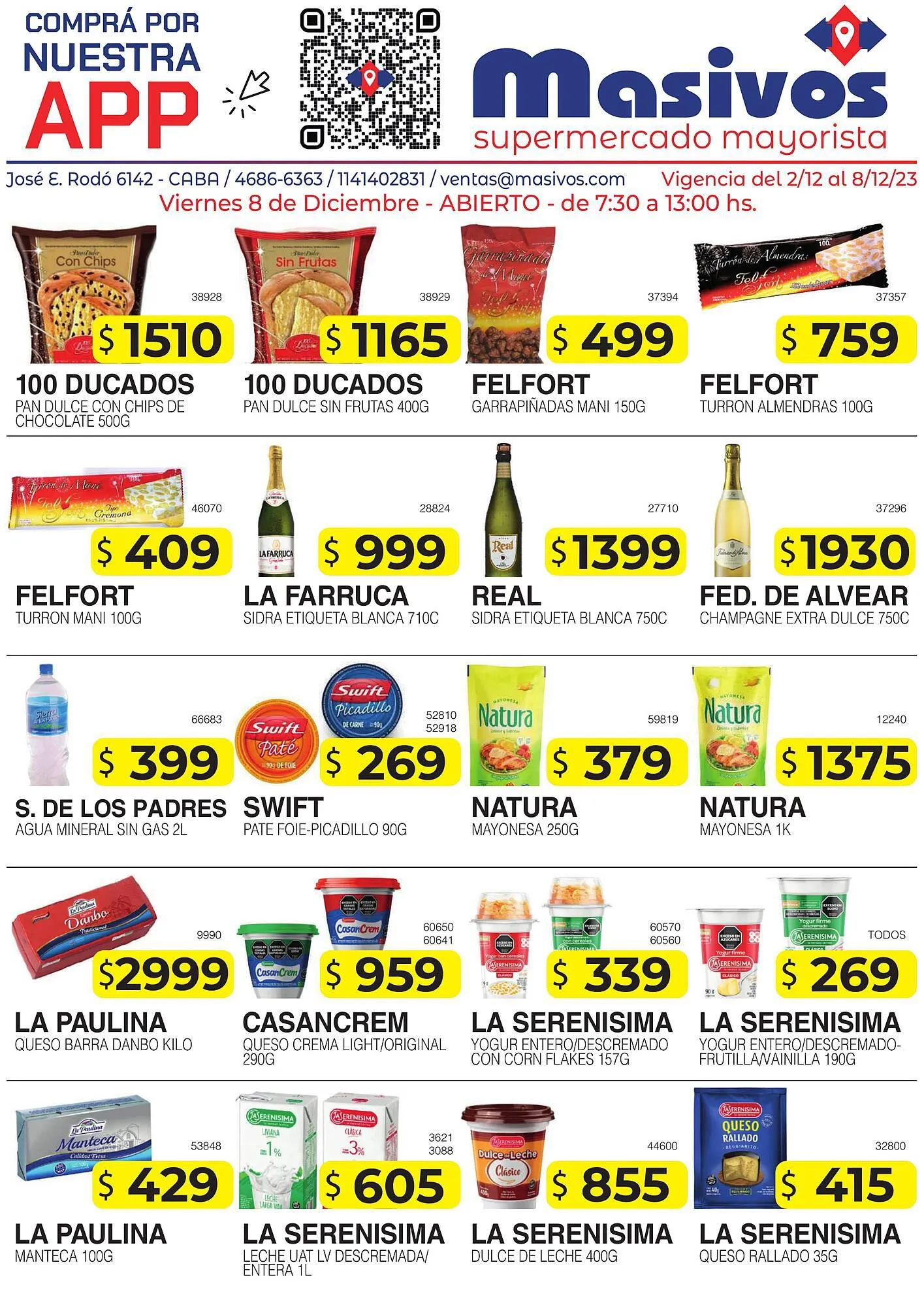 Ofertas de Catálogo Masivos 2 de diciembre al 8 de diciembre 2023 - Página 1 del catálogo