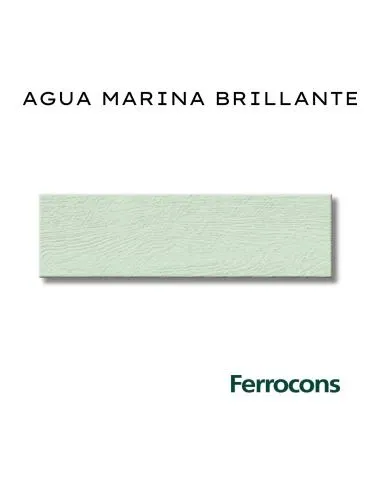COLORES SOLIDOS REVESTIMIENTO EGEO AGUA MARINA BRILLANTE 8.5X30