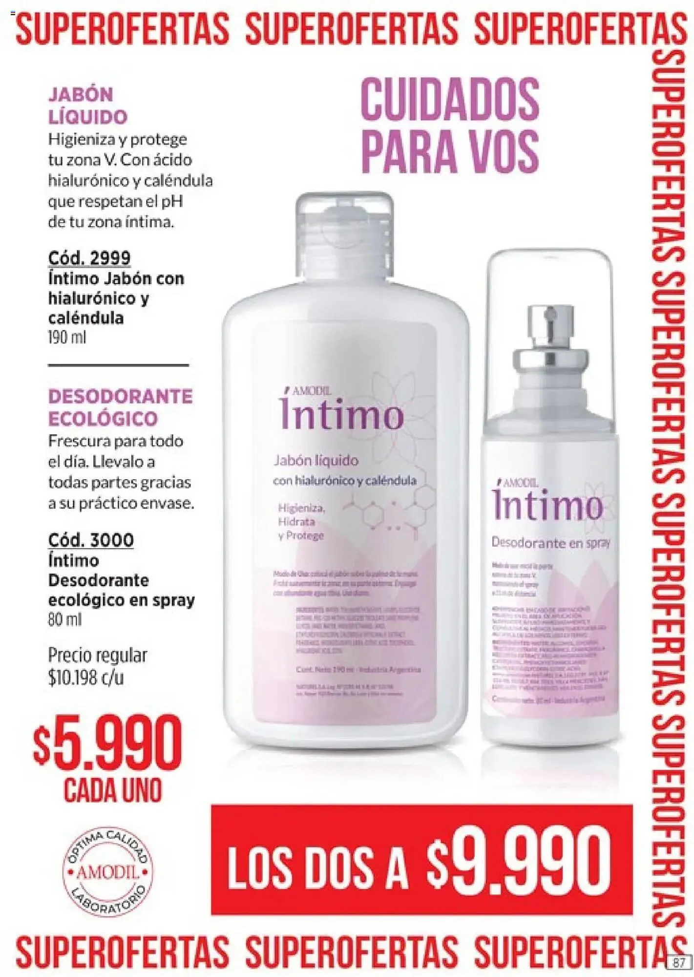 Ofertas de Catálogo Amodil 18 de julio al 31 de julio 2025 - Página 87 del catálogo