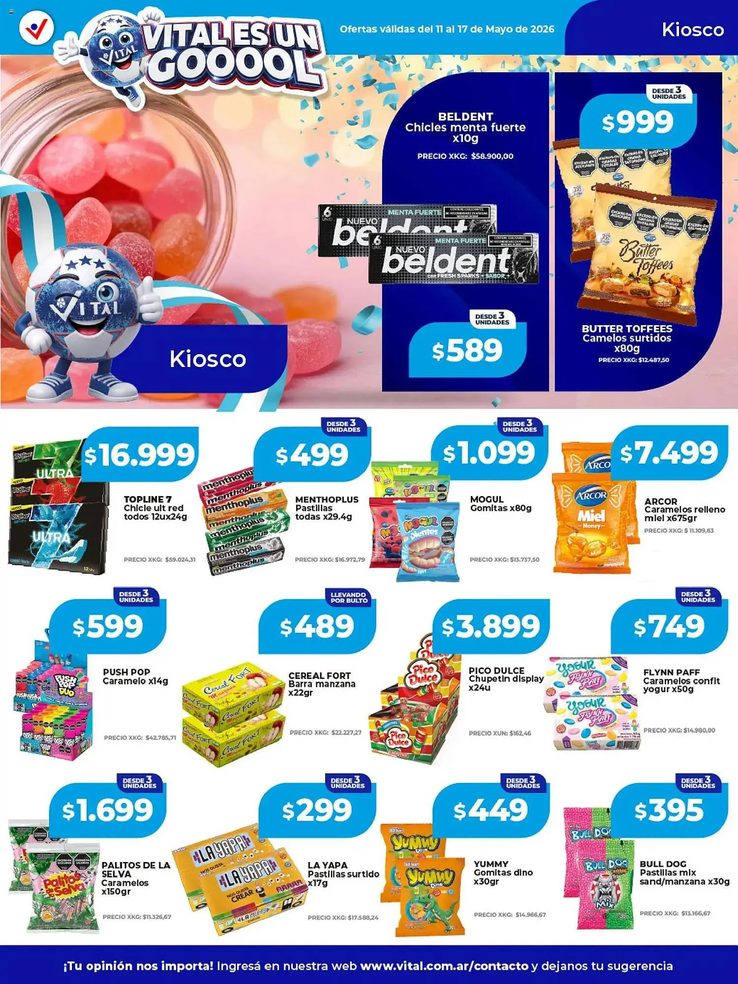 Ofertas de Catálogo Supermayorista Vital 11 de mayo al 17 de mayo 2026 - Página 17 del catálogo