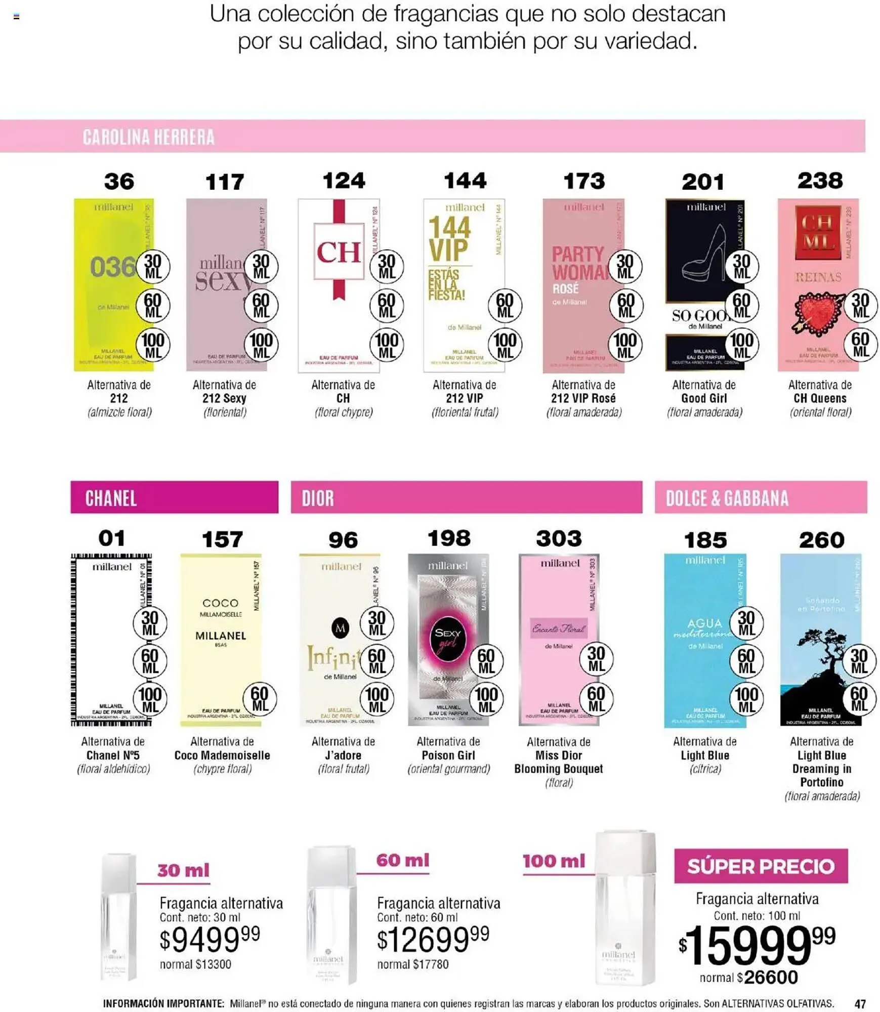 Ofertas de Catálogo Millanel Cosmética 31 de marzo al 27 de abril 2025 - Página 47 del catálogo