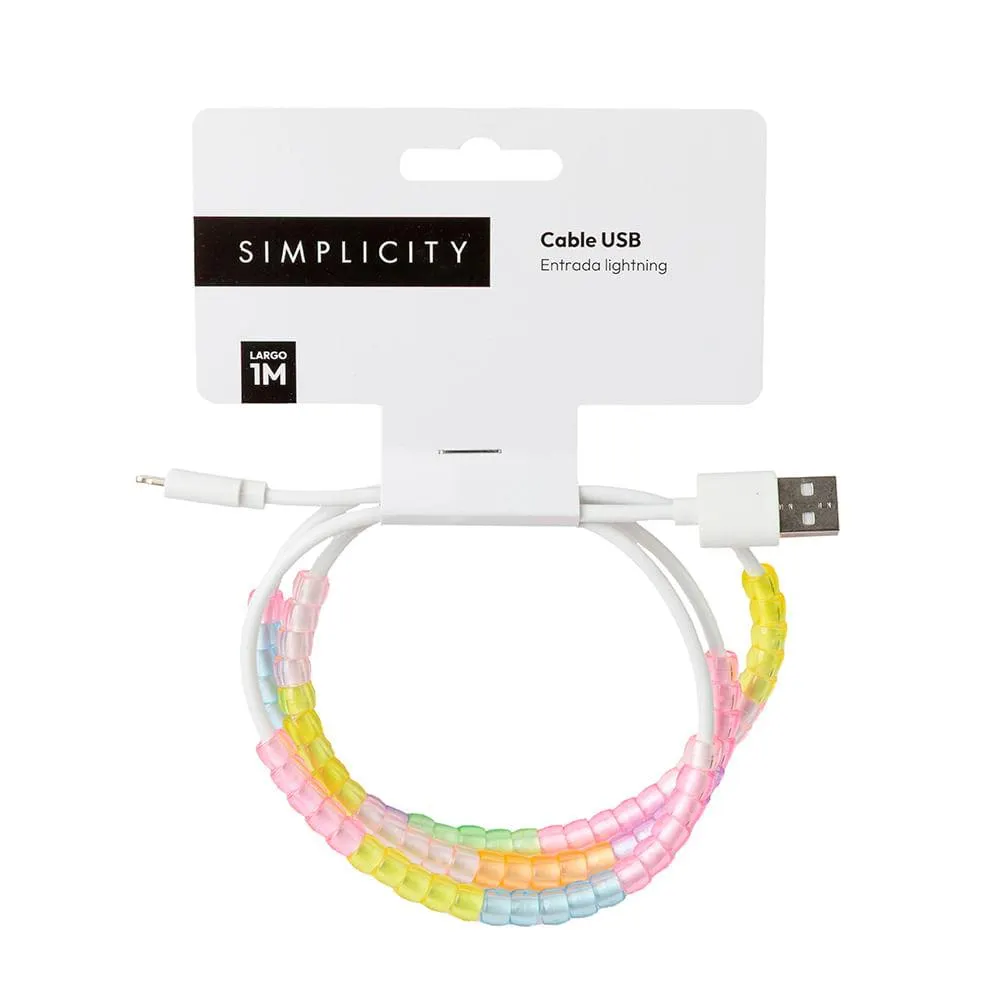 Cable Usb Beads Lighting Simplicity Tech Ola12