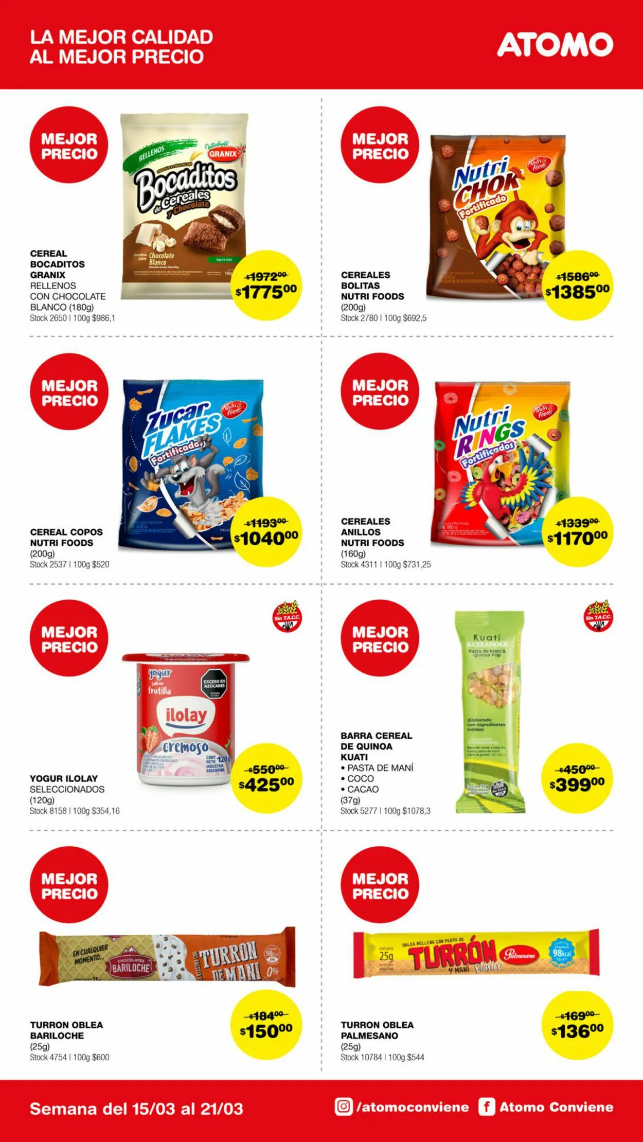 Ofertas de ATOMO Conviene 2 de marzo al 31 de marzo 2024 - Página 11 del catálogo