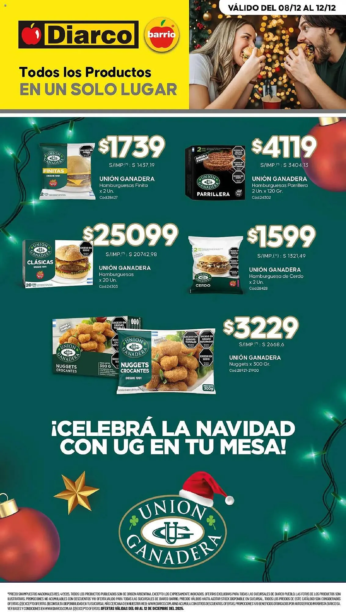 Ofertas de Catálogo Diarco 8 de diciembre al 12 de diciembre 2025 - Página 1 del catálogo