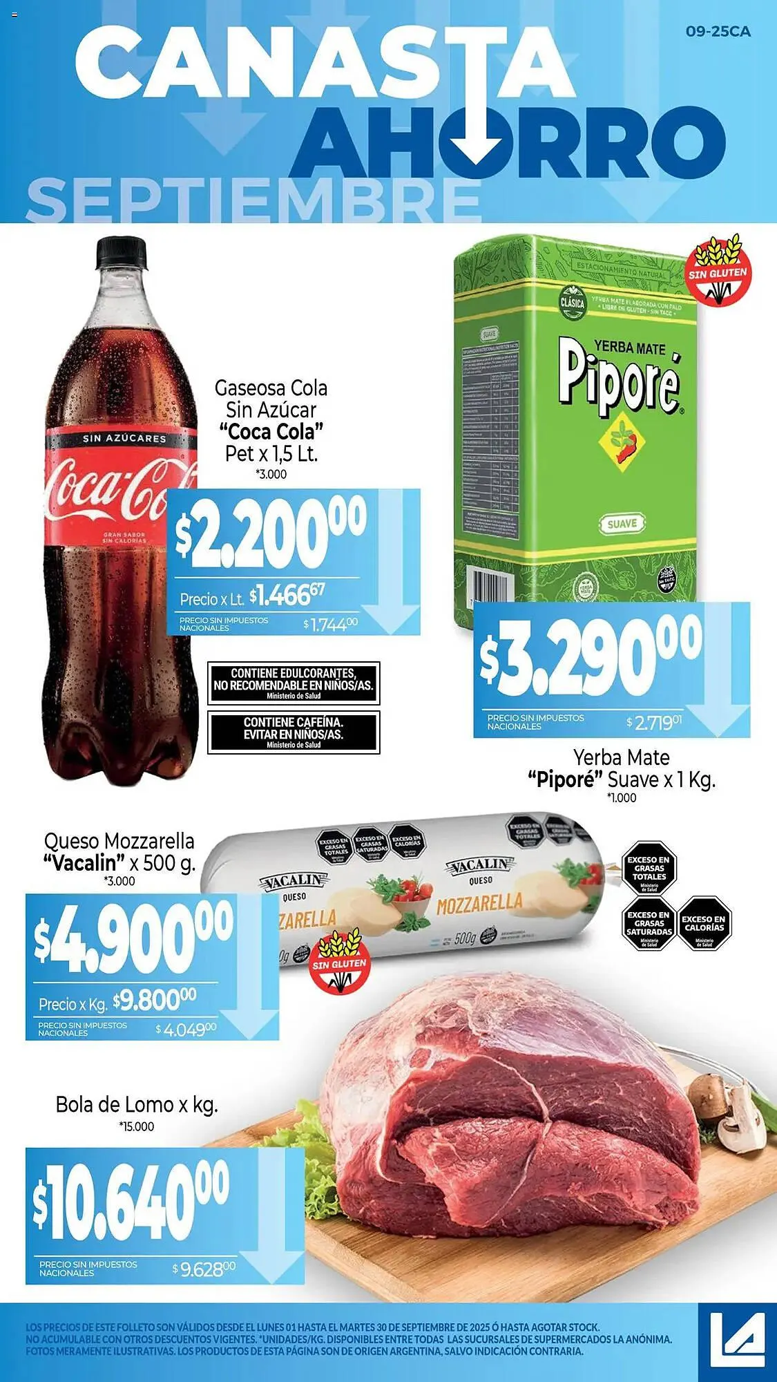 Ofertas de Catálogo La Anonima 1 de septiembre al 30 de septiembre 2025 - Página 1 del catálogo