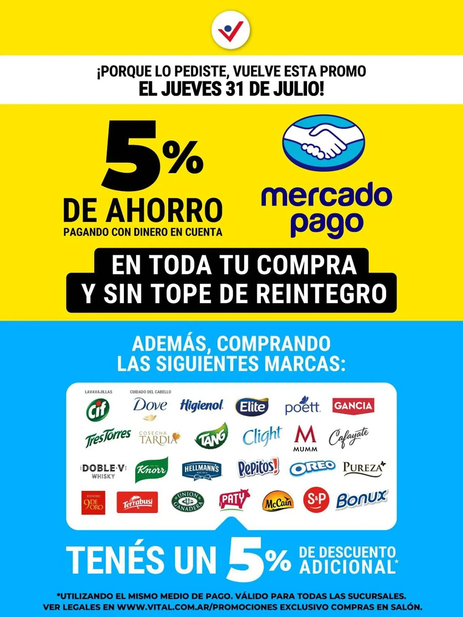 Ofertas de Catálogo Supermayorista Vital 31 de julio al 31 de julio 2025 - Página 1 del catálogo