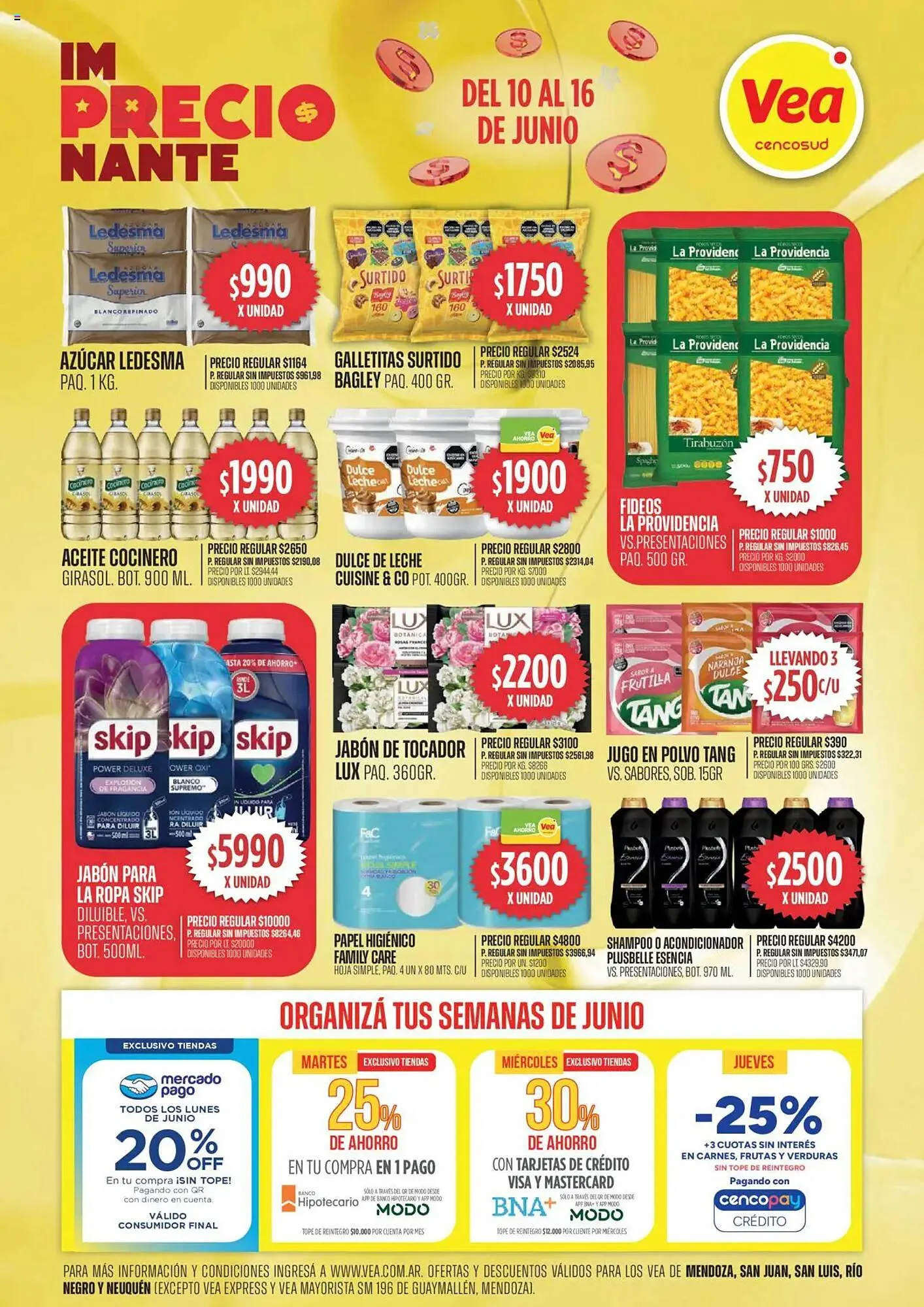 Ofertas de Catálogo Supermercados Vea 10 de junio al 16 de junio 2025 - Página 1 del catálogo
