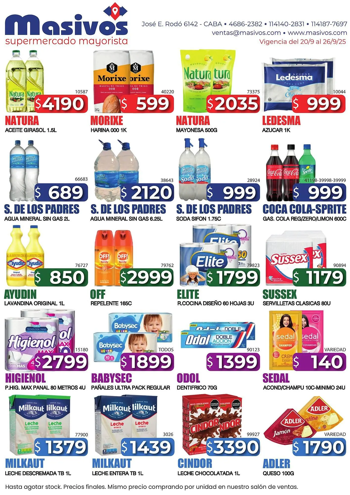 Catálogo Masivos - 1