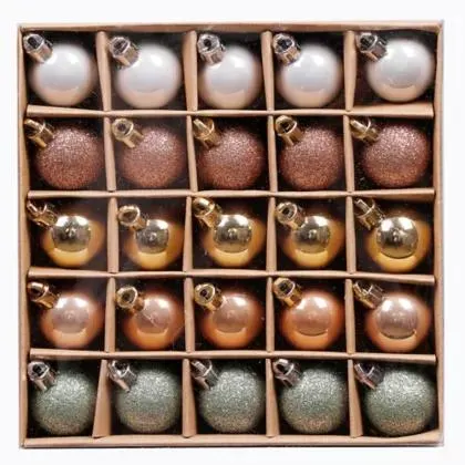 Pack de 25 esferas 3 cm multicolor