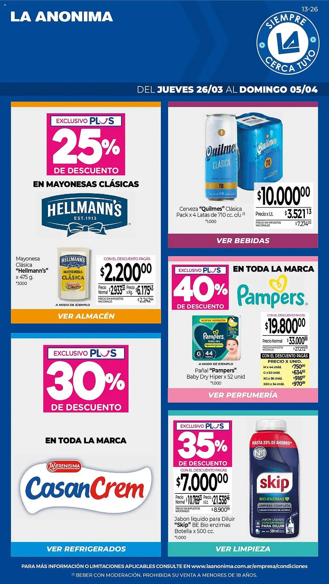 Ofertas de Catálogo La Anonima 26 de marzo al 5 de abril 2026 - Página 1 del catálogo