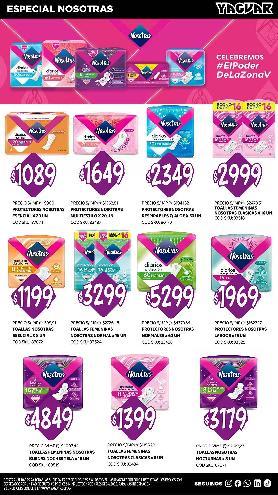 Ofertas de Catálogo Supermercados Yaguar 23 de febrero al 8 de marzo 2026 - Página 8 del catálogo