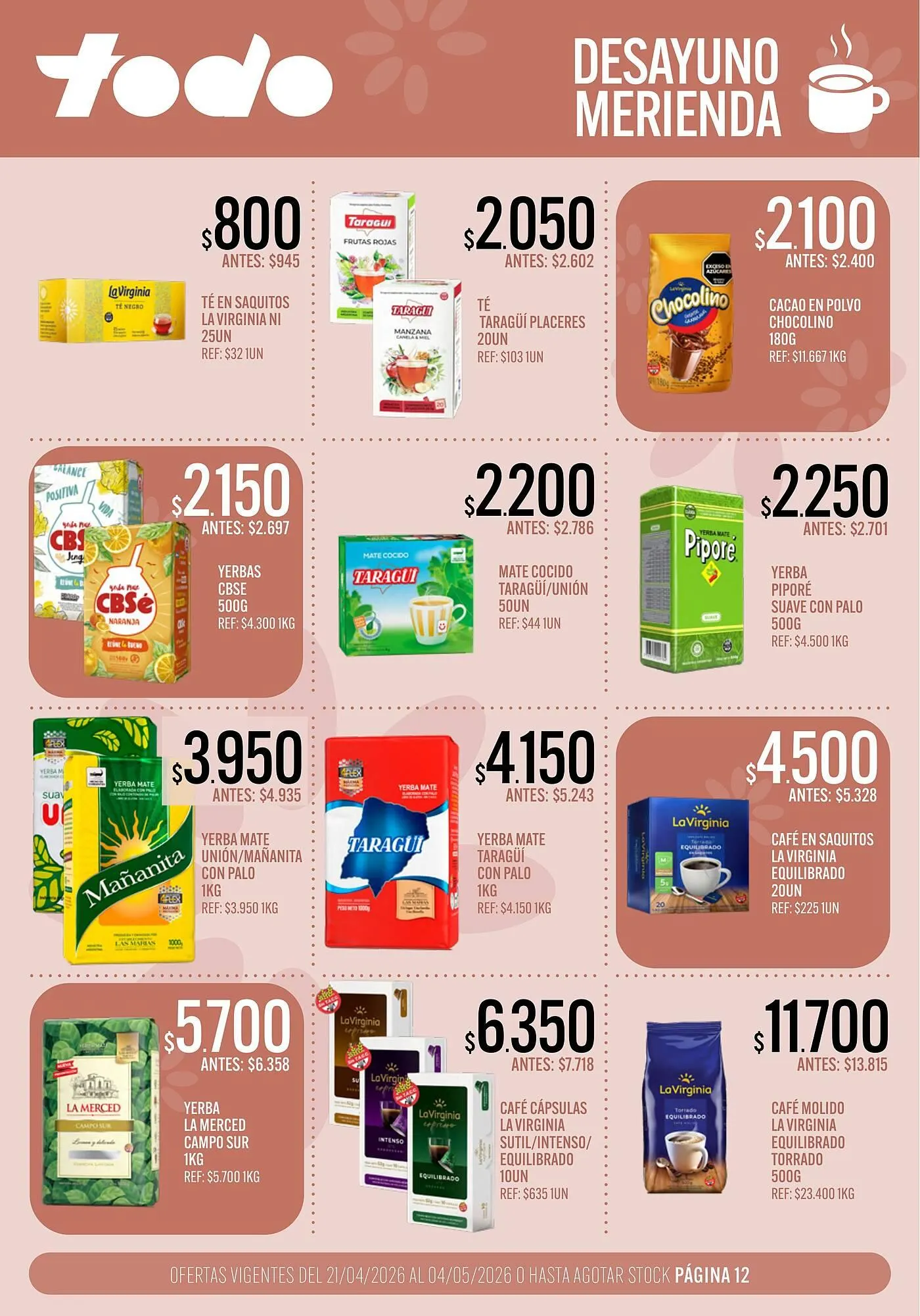 Ofertas de Catálogo Supermercados Todo 21 de abril al 4 de mayo 2026 - Página 12 del catálogo