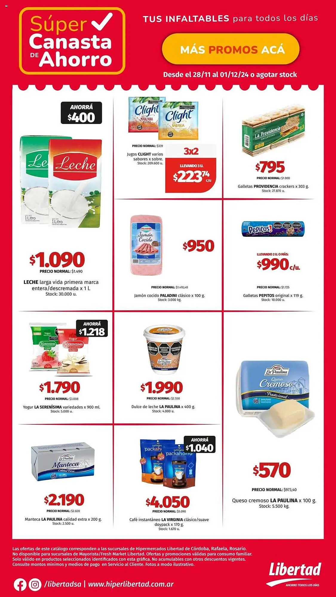 Ofertas de Catálogo Hipermercado Libertad 28 de noviembre al 1 de diciembre 2024 - Página 4 del catálogo