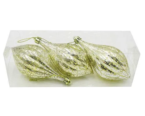 Set de 3 Colgantes de árbol Olivas Cotidiana 6x6x23 cm