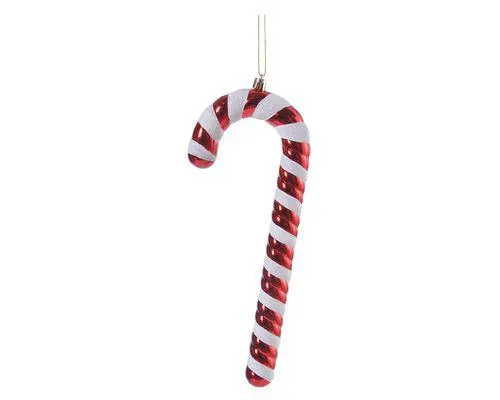 Colgante de árbol Bastón Cotidiana blanco/rojo 25 cm