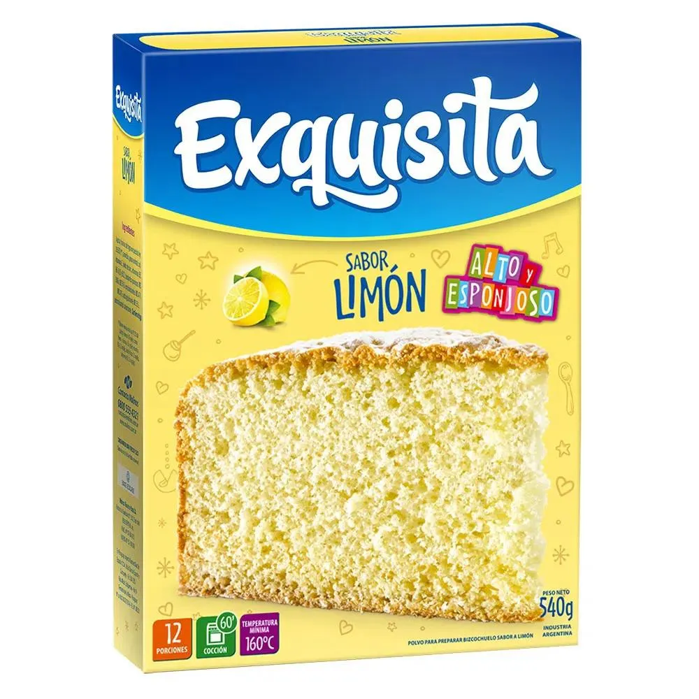 BIZCOCHUELO EXQUISITA ESP LIMON X 540Grs