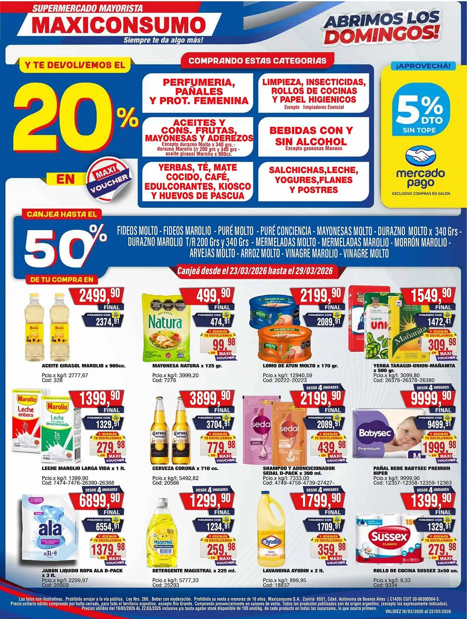 Ofertas de Revista Maxiconsumo 16 de marzo al 22 de marzo 2026 - Página 1 del catálogo