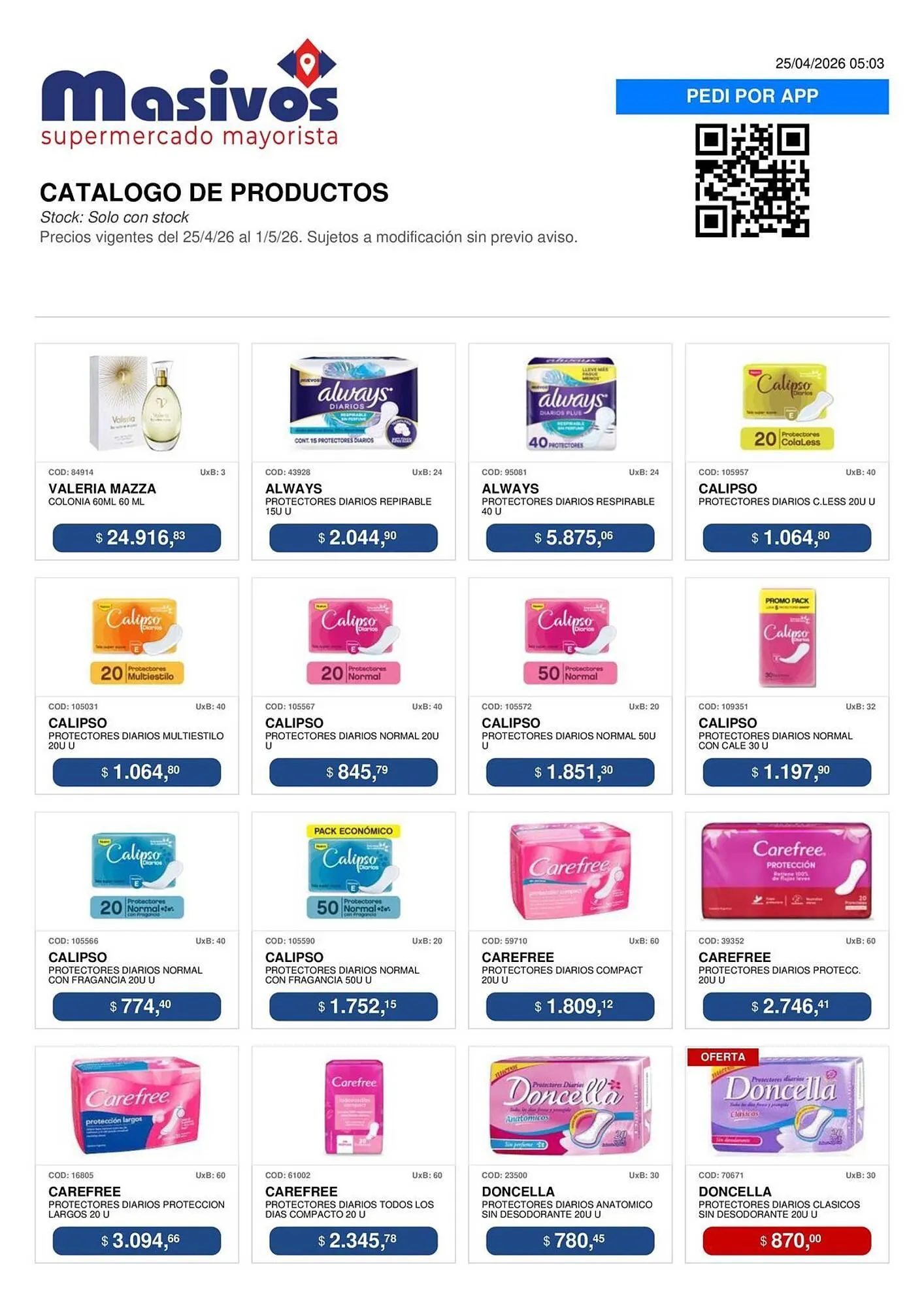 Ofertas de Catálogo Masivos 25 de abril al 1 de mayo 2026 - Página 117 del catálogo