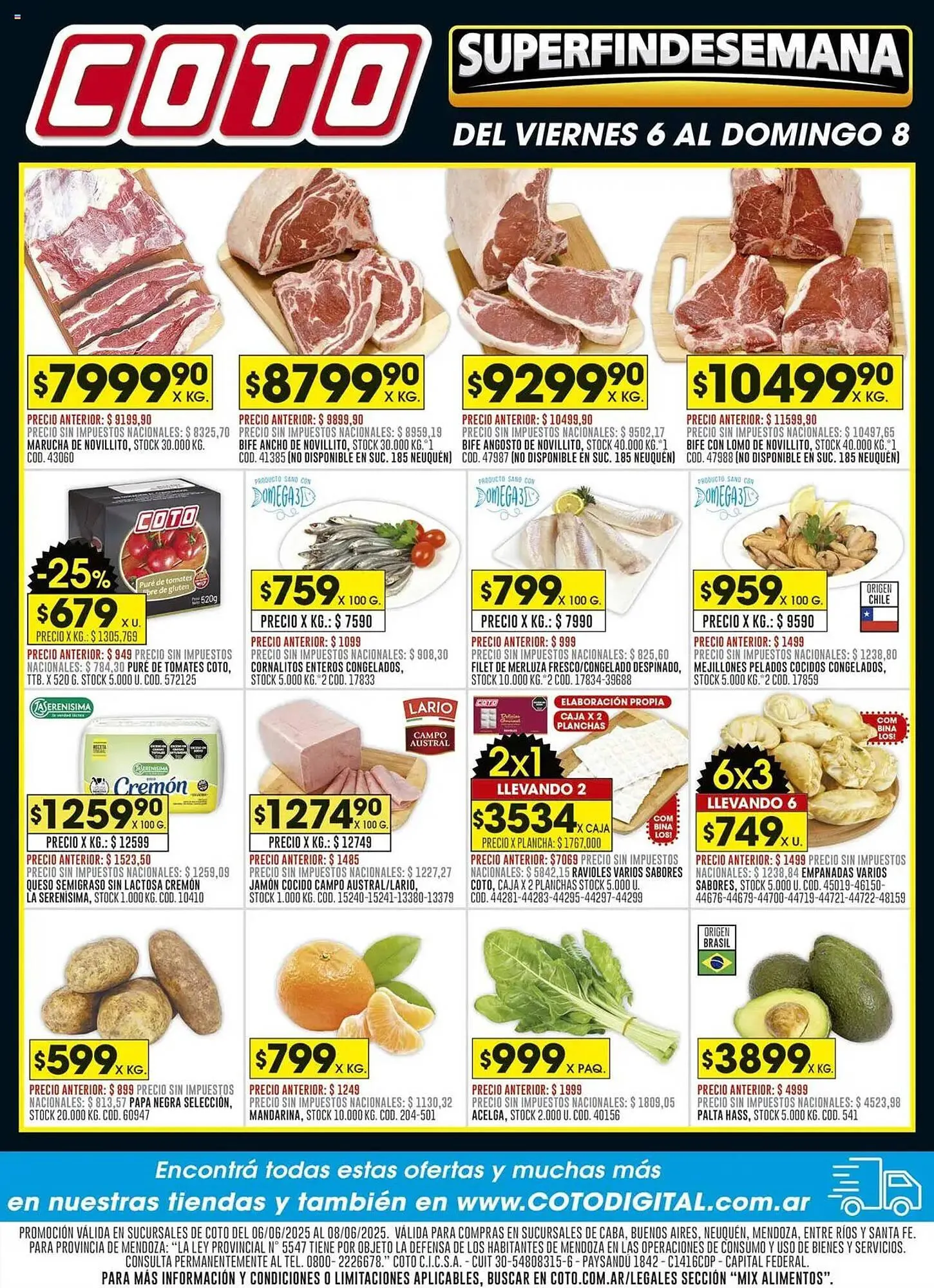 Ofertas de Catálogo Coto 6 de junio al 8 de junio 2025 - Página 1 del catálogo