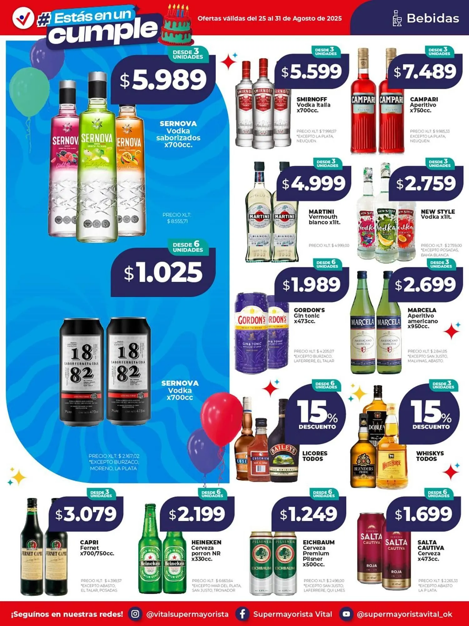 Ofertas de Catálogo Supermayorista Vital 25 de agosto al 31 de agosto 2025 - Página 12 del catálogo