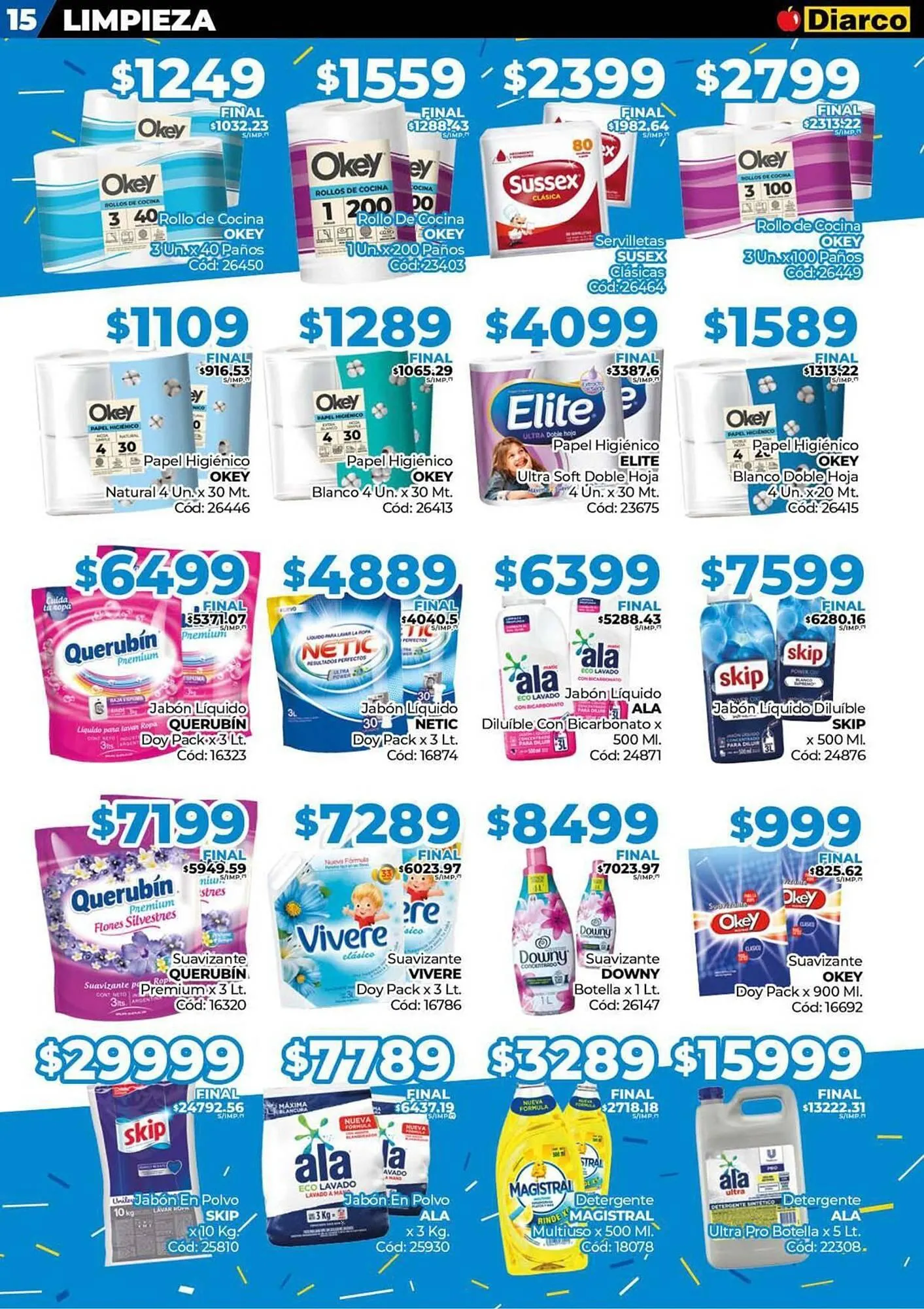 Ofertas de Catálogo Diarco 26 de mayo al 1 de junio 2025 - Página 15 del catálogo