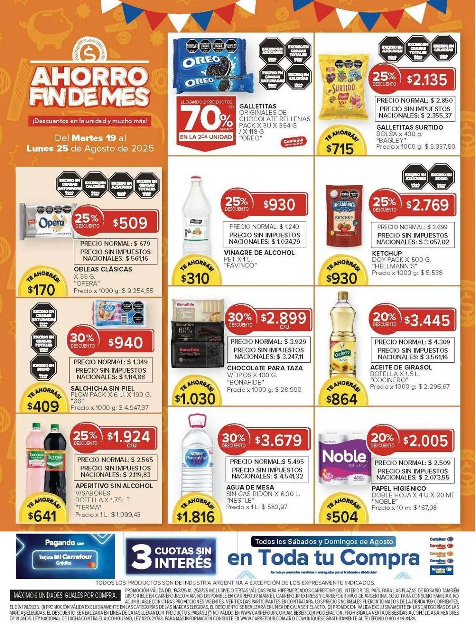 Ofertas de Catálogo Carrefour 19 de agosto al 26 de agosto 2025 - Página 12 del catálogo