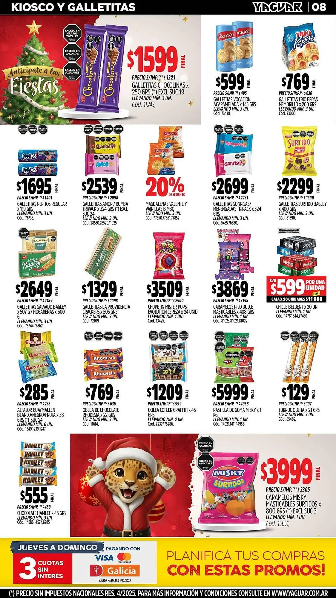 Ofertas de Catálogo Supermercados Yaguar 8 de diciembre al 14 de diciembre 2025 - Página 11 del catálogo