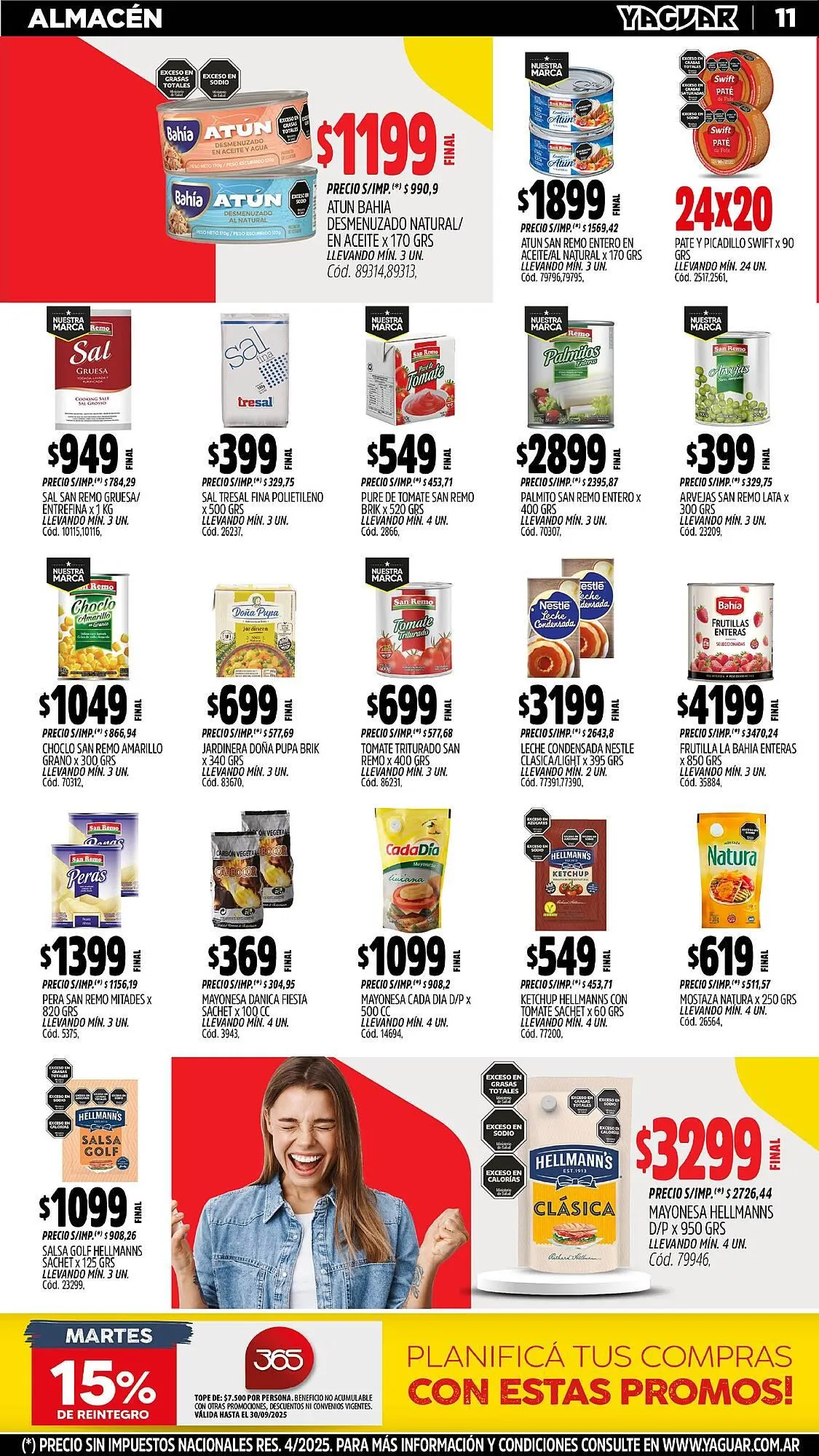 Ofertas de Catálogo Supermercados Yaguar 27 de octubre al 2 de noviembre 2025 - Página 11 del catálogo