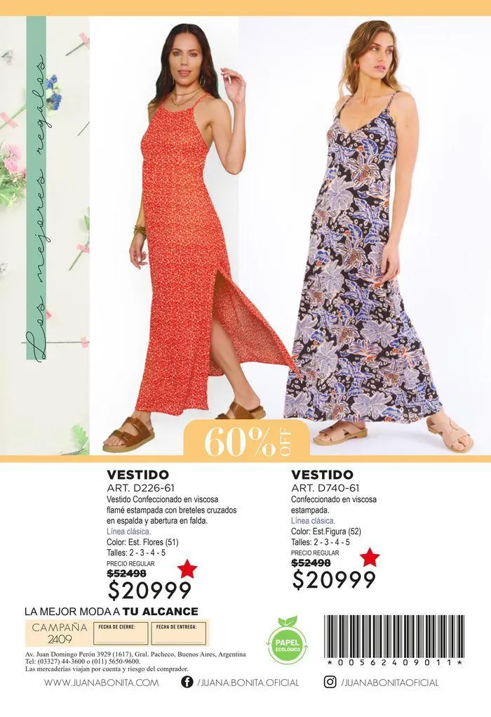 Ofertas de Juana Bonita Catálogo Empresaria 2409 23 de agosto al 6 de septiembre 2024 - Página 82 del catálogo
