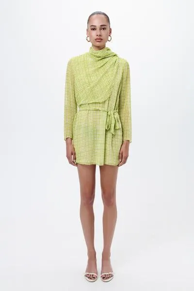 VESTIDO MINI ESTAMPADO PAÑUELO