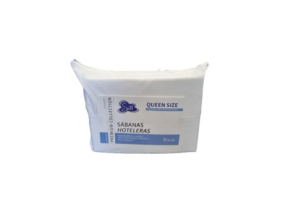 Juego de Sabanas Sutil Hoteleras Premium Collection Queen Blanco