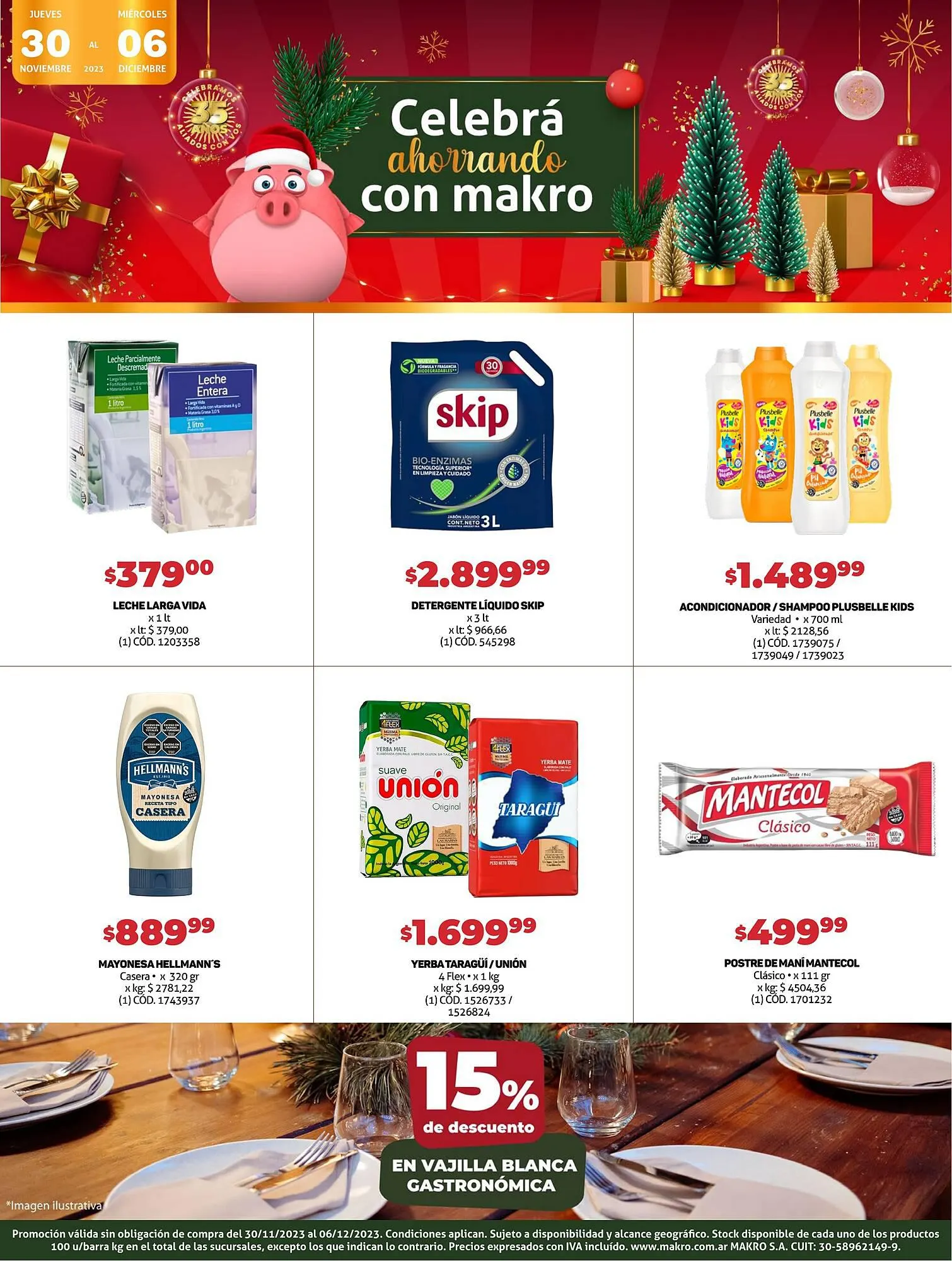 Ofertas de Catálogo Makro 30 de noviembre al 6 de diciembre 2023 - Página 1 del catálogo