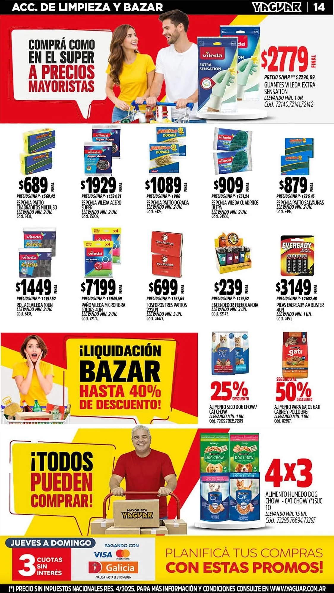 Ofertas de Catálogo Supermercados Yaguar 4 de mayo al 10 de mayo 2026 - Página 14 del catálogo