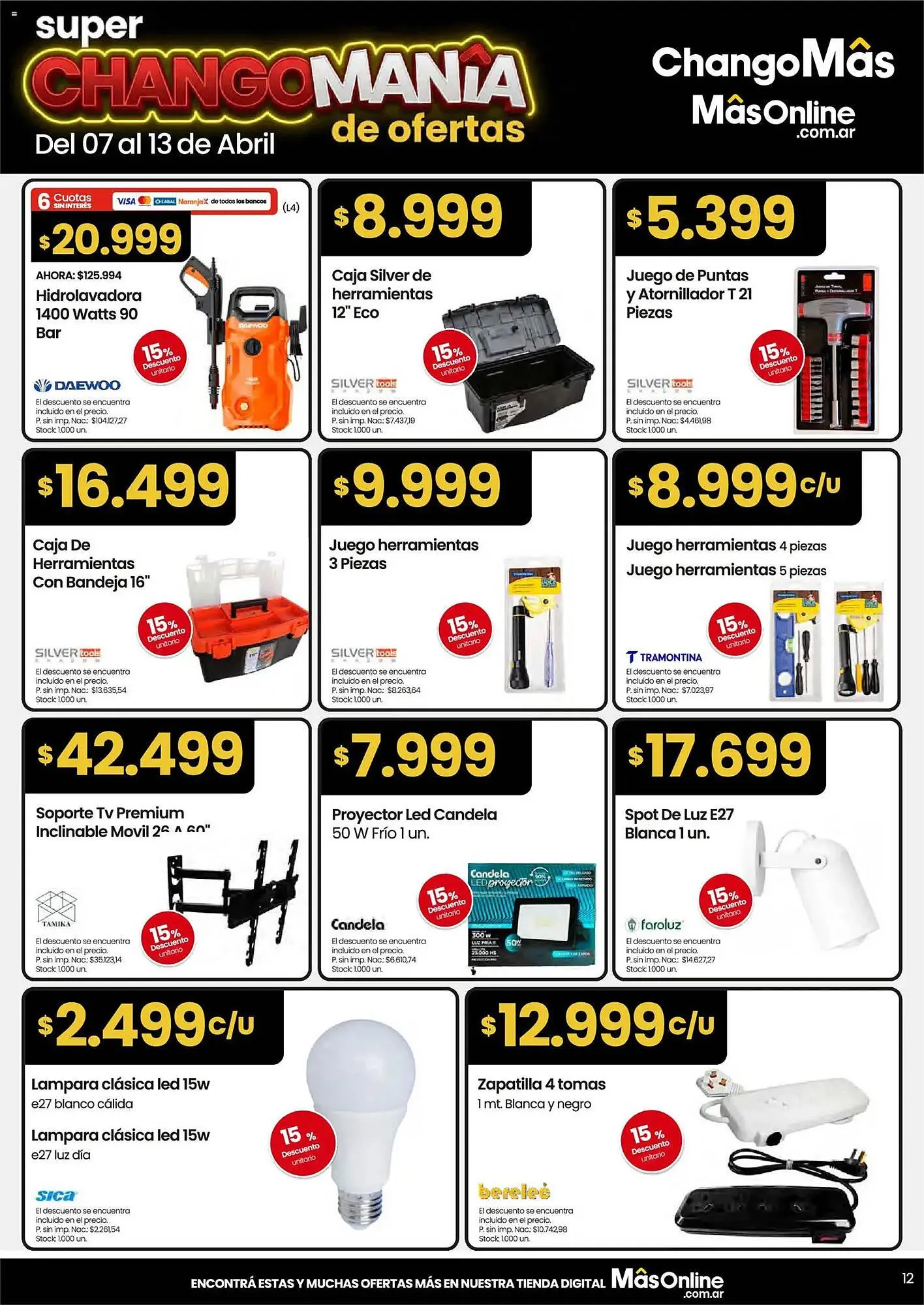 Ofertas de Catálogo Changomas 7 de abril al 14 de abril 2026 - Página 12 del catálogo