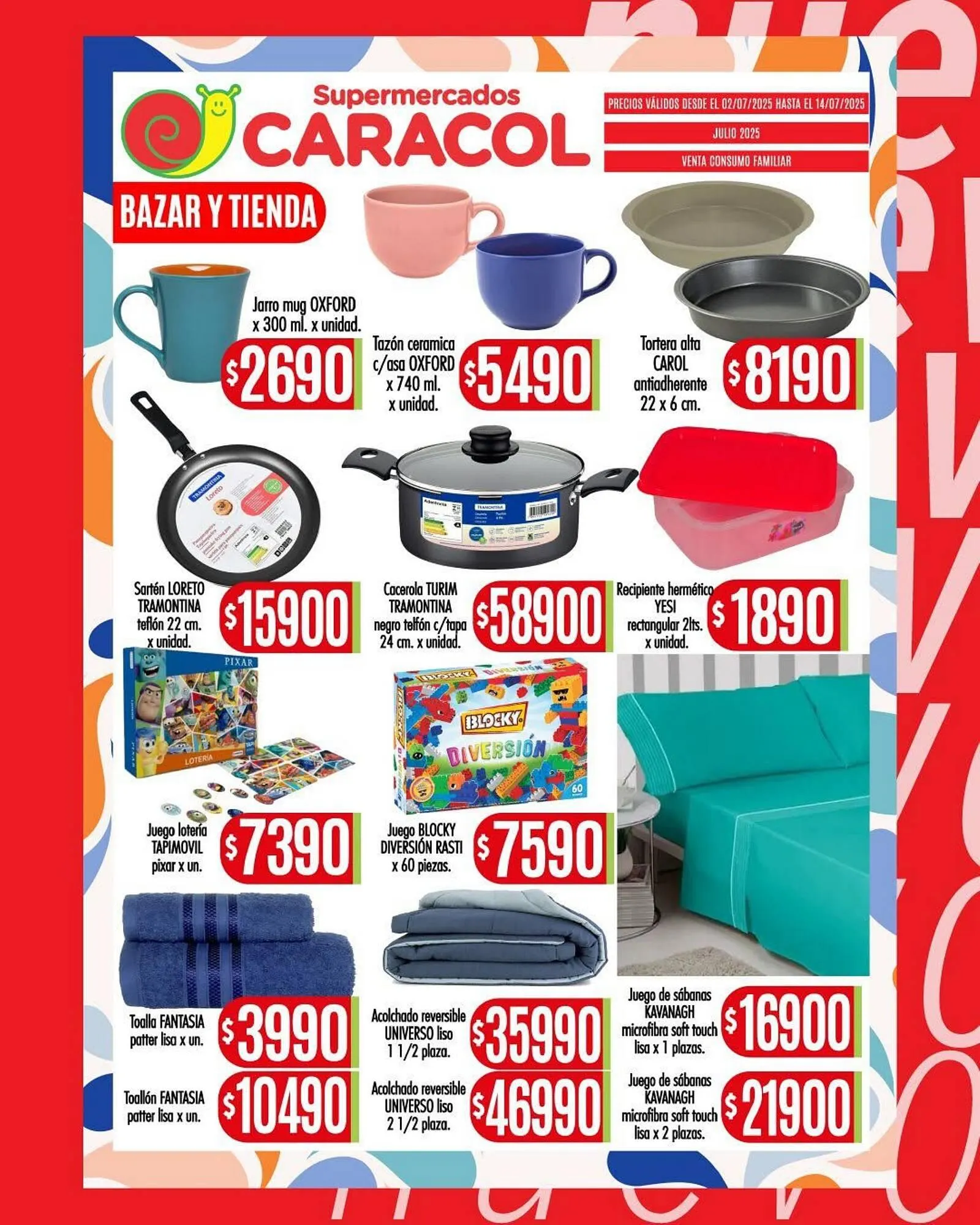 Ofertas de Catálogo Supermercados Caracol 1 de julio al 14 de julio 2025 - Página 10 del catálogo
