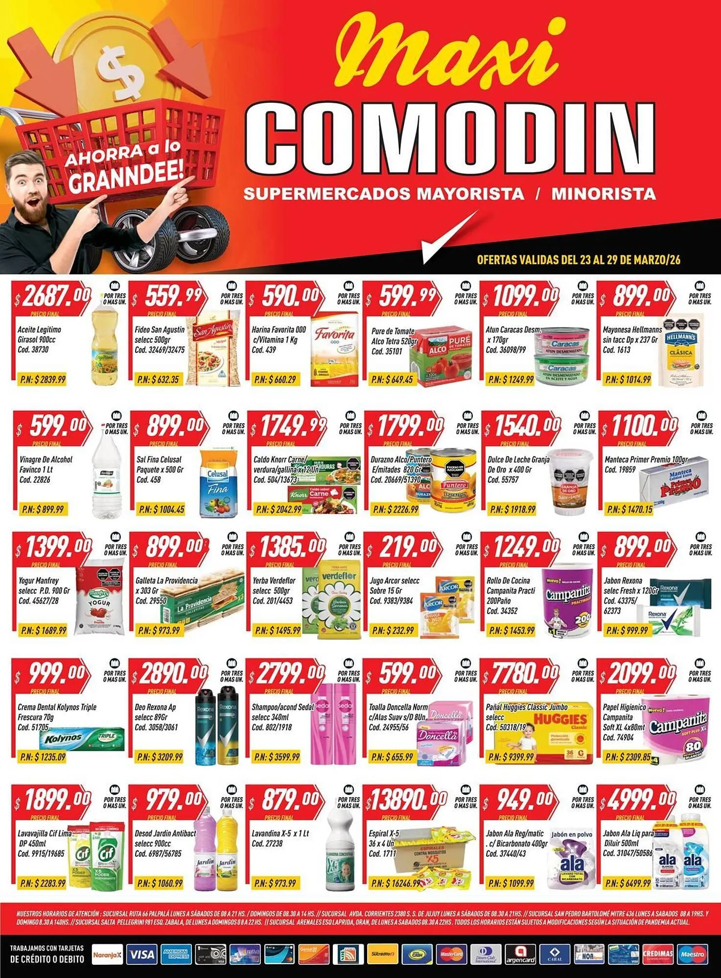Ofertas de Catálogo Supermercados Comodin 23 de marzo al 29 de marzo 2026 - Página 1 del catálogo