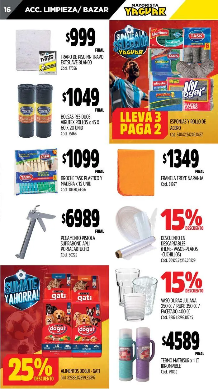 Ofertas de Ofertas Supermercados Yaguar Mar del Plata 8 de julio al 13 de julio 2024 - Página 16 del catálogo
