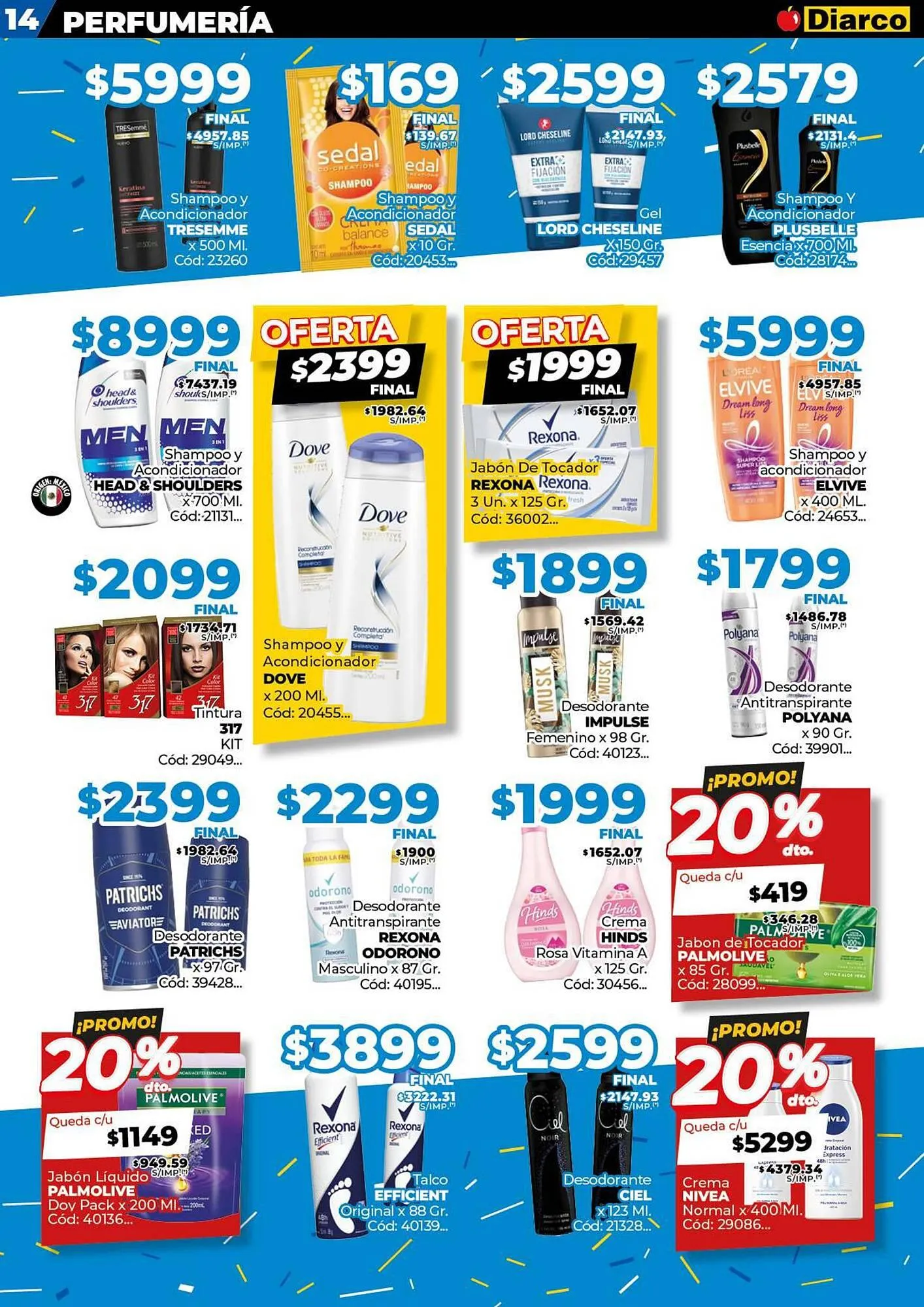 Ofertas de Catálogo Diarco 25 de agosto al 30 de agosto 2025 - Página 14 del catálogo