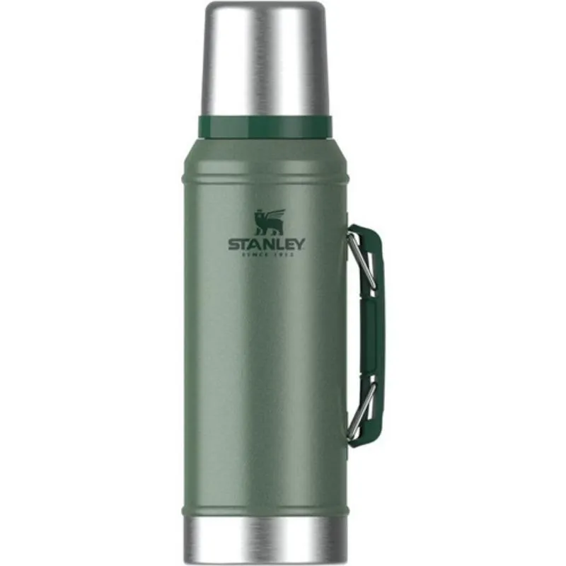 TERMO 950ML CON MANIJA Y TAPÓN CEBADOR - ORIGINAL - VERDE - STANLEY