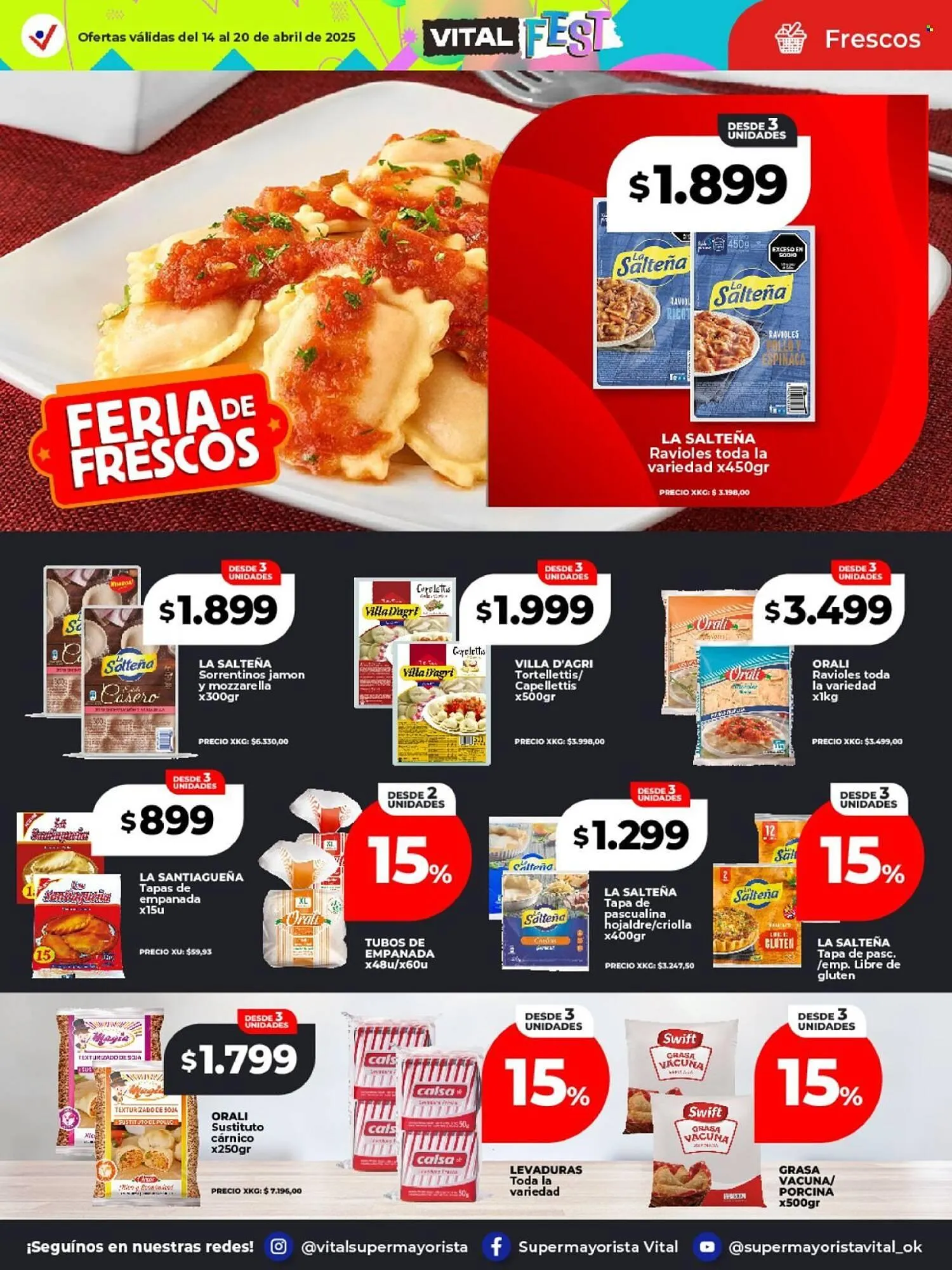 Ofertas de Catálogo Supermayorista Vital 14 de abril al 20 de abril 2025 - Página 31 del catálogo